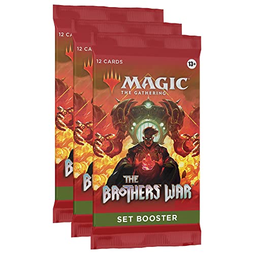 Magic The Gathering The Brothers’ War Set Booster 3-Pack (Versión en Inglés)