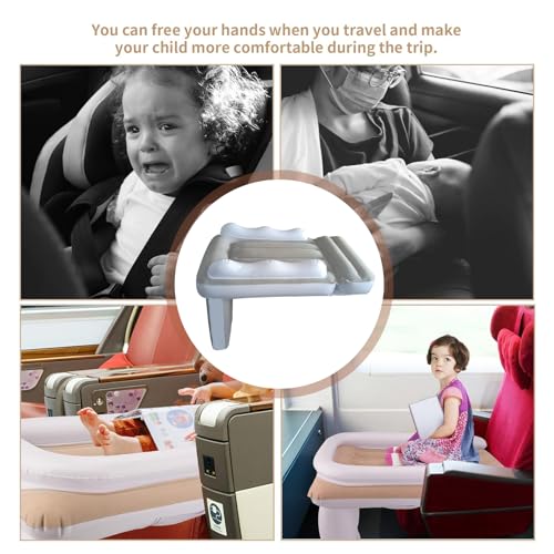 majs Cama de avión Inflable para niños - Extensor de Asiento de avión con colchón de Aire para bebé | Colchón Inflable Ligero para niños pequeños, Asiento de Coche, Extensor de Asientos de avión