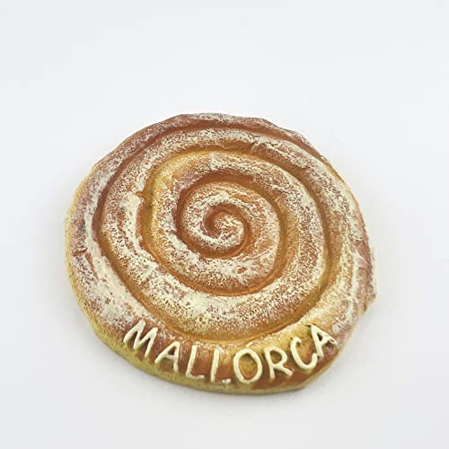 Mallorca España - Imán de nevera en forma de pan 3D, regalo de recuerdo, resina hecha a mano Mallorca, imán de nevera para el hogar y la cocina