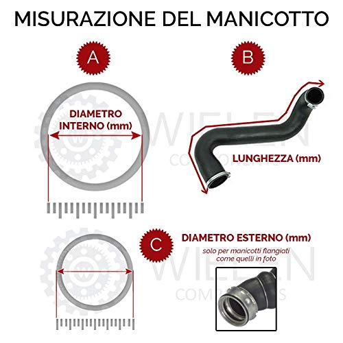 Manguito Intercooler compatible con tubo de aire Seat Leon Toledo VW Bora Golf 1.9 TDI 1J0145838R