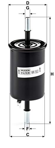 MANN-FILTER Filtro de Combustible WK 55/3 – Para automóviles