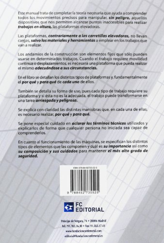 Manual De Plataformas Elevadoras (SIN COLECCION)