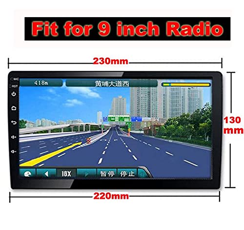 Marco doble DIN 9 pulgadas de radio de coche para KIA SPORTAGE 2010-2015 Kit de instalación de panel GPS DVD GPS Marco