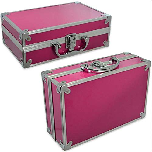 Markwins Maletín de Maquillaje Bon Voyage Travel Pink - The Color Workshop - Un Kit Profesional Completo en un Gran Maletín Rosa Plateado con Espejo Incluido para Llevar Siempre Contigo