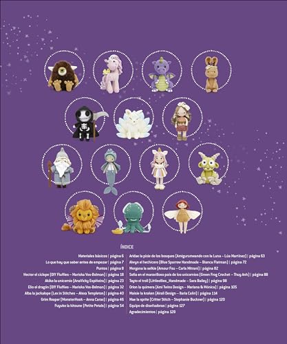 Más diseños de muñecos amigurumi de fantasía: 14 proyectos de unicornios, dragones, adas y otros muñecos de Ganchillo