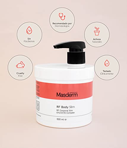 MASDERM | Crema Anticelulitica Reductora Abdomen 500 ML | Reafirmante | Mujer y Hombre | Quemagrasas Abdominal | Vientre Plano | Extreme