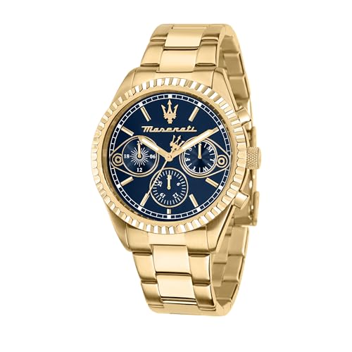 Maserati Reloj Hombre, Colección COMPETIZIONE, Cuarzo, Multifonción, en Acero, PVD Oro - R8853100026