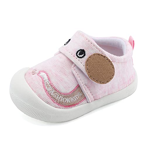 MASOCIO Zapatillas Bebe Niña Zapatos Primeros Pasos Niñas Deportivas Bebé Calzado Antideslizante Talla 21 Rosa (Talla Fabricante: CN 17)