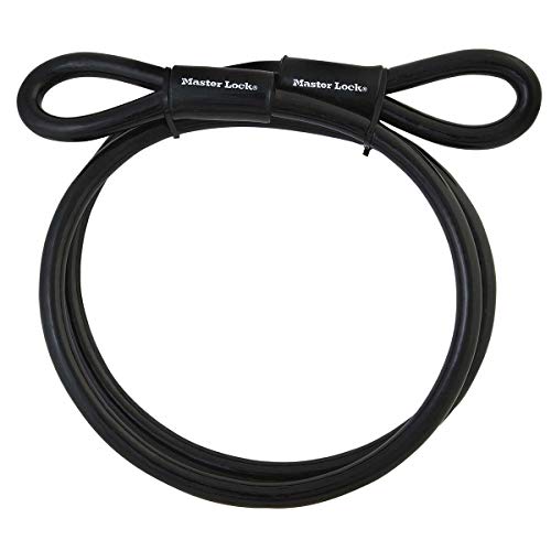 Master Lock 49EURD Cable con extremo de bucle, Negro, 3 m