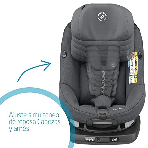 Maxi-Cosi Axissfix Silla de coche giratoria 360° isofix, silla auto reclinable y contramarcha para bebés 4 meses - 4 años, 61-105 cm, i-Size, Authentic Graphite