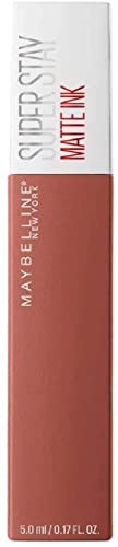 Maybelline New York, SuperStay Matte Ink, Pintalabios Mate de Larga Duración, Tono 70 - Amazonian, Marrón Claro Nude