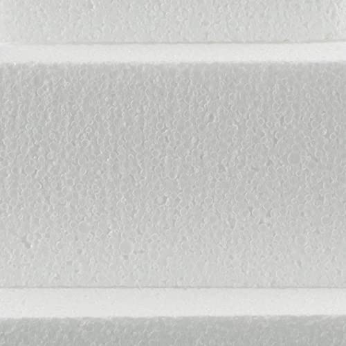 MCE-Commerce Juego de Tartas de poliestireno con Forma de corazón, 3 Pisos, 5 cm, 10 cm, 15 cm, 20 cm de Altura, Blanco, 20x20x15cm