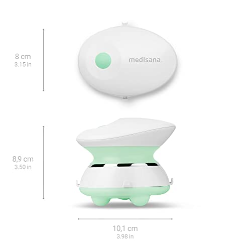 medisana HM 300 Mini masajeador de mano, masajeador eléctrico de vibración con cómodo masaje de acupresión y puntos
