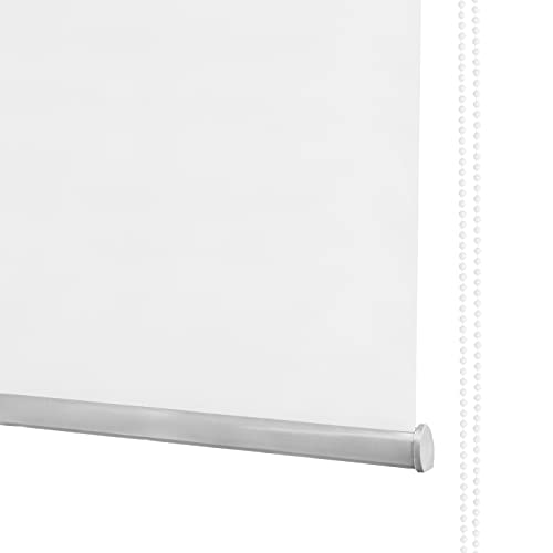 MERCURY TEXTIL- Estor Enrollable translúcido Liso (Blanco, 120x180cm)
