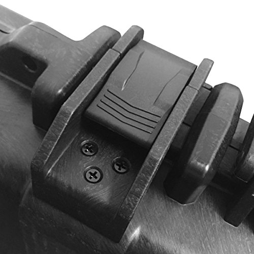 Merdia Rifles Fundas Rígidas Estuche de Rifle Duro de precisión para Todo Clima Grande y Resistente al Agua Estuche de Pistola Ultra Protectora con Estuche de Pistola de Espuma intensiva precortada