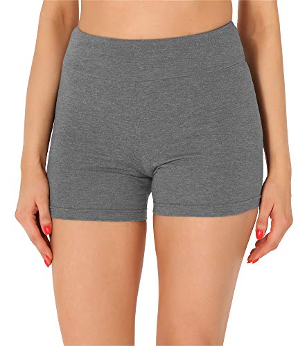 Merry Style Pantalones Cortos Mujer Leggins Shorts MS10-359 (Melange Medio,XS)