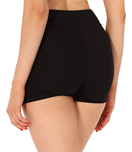 Merry Style Pantalones Cortos Mujer Leggins Shorts MS10-359 (Negro,S)