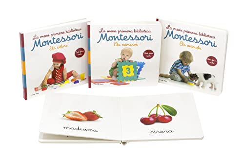 Mi primera biblioteca Montessori: Los colores · Las frutas · Los números · Los animales