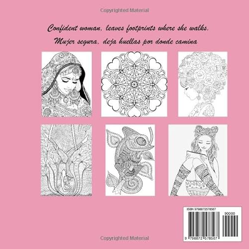 Mindfulness Coloring and relax for Women and girls: for adults, Mandalas and images relaxing, with precision and detail, Platinum Edition, perfect size to wear