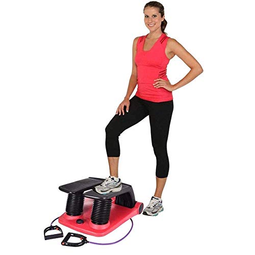 Mini Stepper Home Exercise Machine Air Climber con Pantalla LCD Y Banda De Resistencia Home Legs Body Trainer Fitness Equipment - Instalación Libre