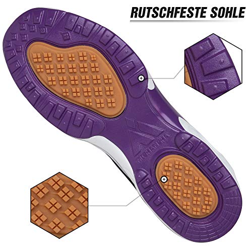 Mishansha Air Zapatillas de Running Mujer Respirable Zapatos de Deportes Femenino Ligeros Calzado Casual Caminar Sneakers Morado, Gr.38 EU