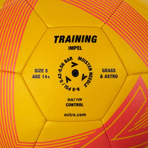 Mitre Balón de fútbol Impel, Amarillo/Mandarina/Negro
