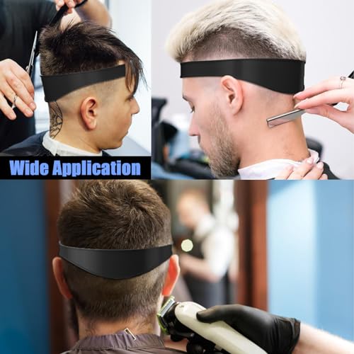 Moguri Fade Combs - Peines de peluquería y plantilla de afeitar para cortar el pelo, guía de corte de pelo, cinta de silicona curvada, gran cortapelos