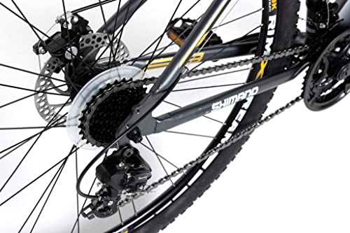 Moma Bikes Bicicleta Montaña GTT5.0 29", Aluminio, SHIMANO 24v, Doble Freno Disco, Suspensión Delantera (Varias Tallas)
