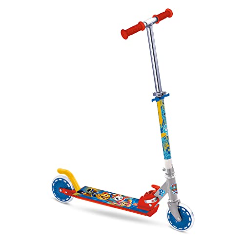 Mondo Toys - Alu Scooter PAW PATROL - Patinete infantil de aluminio de 2 ruedas - Manillar regulable - 28296