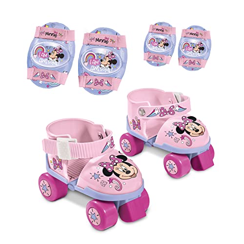 Mondo Toys - Patines de Ruedas Ajustables Minnie Disney para Niños, Talla del 22 al 29-28701