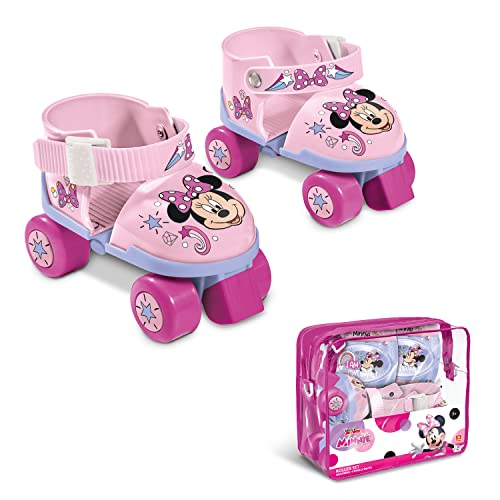 Mondo Toys - Patines de Ruedas Ajustables Minnie Disney para Niños, Talla del 22 al 29-28701