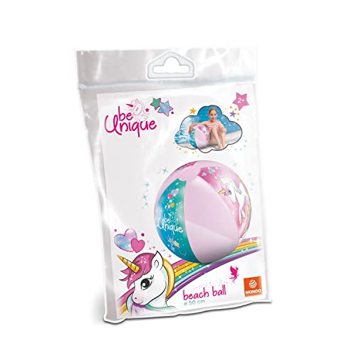 Mondo Toys - UNICORN Beach Ball - Balón de playa y agua – Pelota Hinchable ø 50 cm - Ideal para niño/niña - 16779