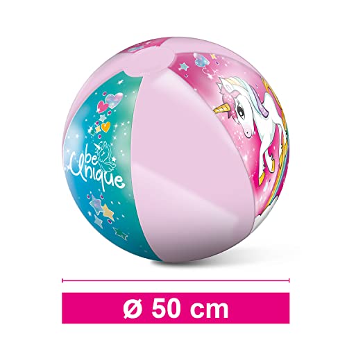 Mondo Toys - UNICORN Beach Ball - Balón de playa y agua – Pelota Hinchable ø 50 cm - Ideal para niño/niña - 16779