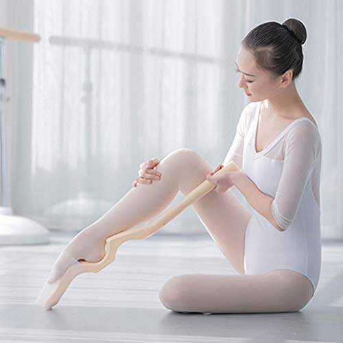 MSHK Ballet Foot Stretcher, Ligament Stretch Shaper, Estiramiento De Pierna Reforzador con Banda Elástic A para Danza Gimnasia Alegría,Blanco