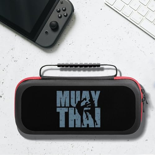 Muay Thai Box Fashion Compatible con Switch Case Travel Protective Hard Shell Bolsa de transporte con 20 cartuchos de juego