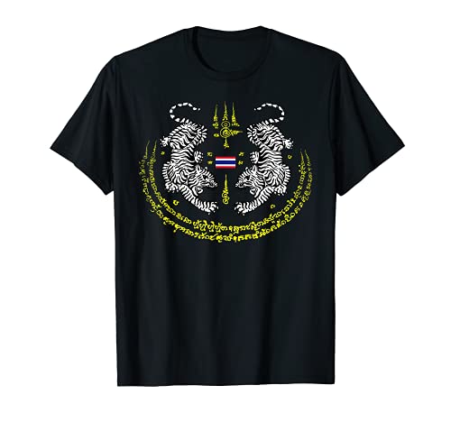 Muay Thai Buda Tatuaje Kickboxing Cultural Sak Yant Tiger Camiseta