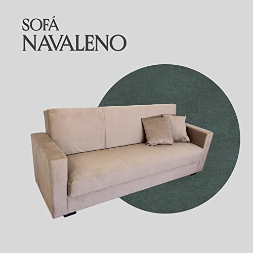 MUEBLIX.COM | Sofa Cama Navaleno | Sofa 3 Plazas | Sillón Cama | Cama Sofa | Sofa Cama Libro | Sistema Clic-Clac | Sofa de Diseño | Color Beige