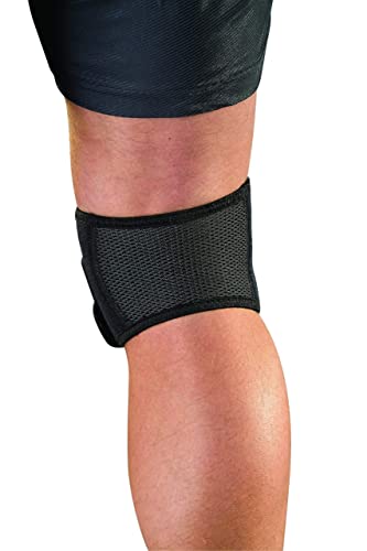 Mueller Adjustable Max Knee Strap, Rodillera, negro, talla universal