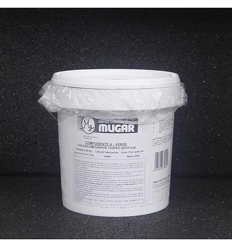 Mugar- Adhesivo para Caucho y Césped Artificial Bicomponente- Pegamento para Suelo de Caucho y Césped Artificial (10,2 kg)