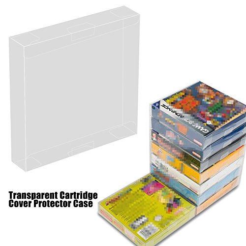 mumisuto Protectores de Juegos en Caja 10 Piezas de Funda Protectora de plástico Transparente a Prueba de arañazos para Nintendo Game Boy GBA Tamaño del Juego en Caja 5x5x0.98in