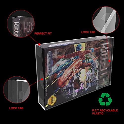 mumisuto Protectores de Juegos en Caja 10 Piezas de Funda Protectora de plástico Transparente a Prueba de arañazos para Nintendo Game Boy GBA Tamaño del Juego en Caja 5x5x0.98in