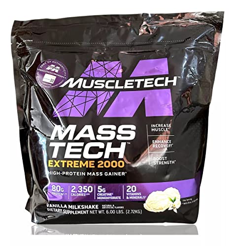 Muscletech Mass-Tech Extreme 2000 - 3,18 kg Vainilla Milkshake