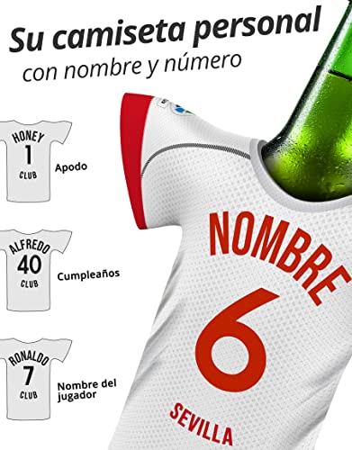 myfanshirt Personalizable Comprar Camiseta para Sevilla Camiseta de Abanico Polo Oficial para Hombre Regalo Never para Hombre Enfriador de bebid Fan Merchandise by SPSPT