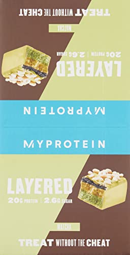 Myprotein Barra de 6 capas 12 barras Matcha