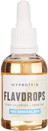 Myprotein Flavdrops Liquid Flavouring Saborizante Natural, Sabor Chocolate Blanco - 50 ml