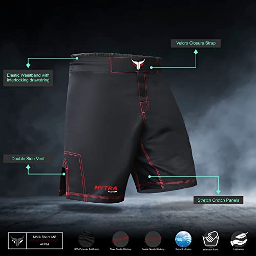 Mytra Fusion MMA Shorts MMA Boxing Kickboxing Muay Thai Mix Martial Arts Cage Fighting Grappling Training Gym wear Clothing Shorts Trunks