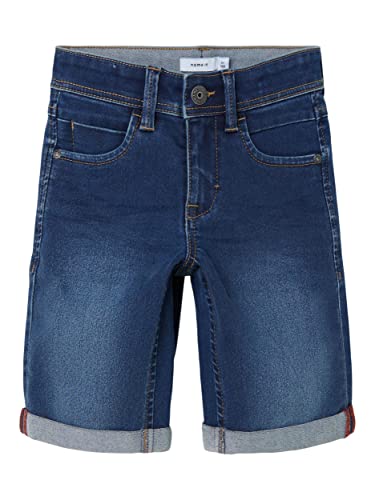 NAME IT Nkmsofus Dnmtax 2012 Long Shorts Noos Pantalones Cortos, Azul (Medium Blue Denim Medium Blue Denim), 104 para Niños