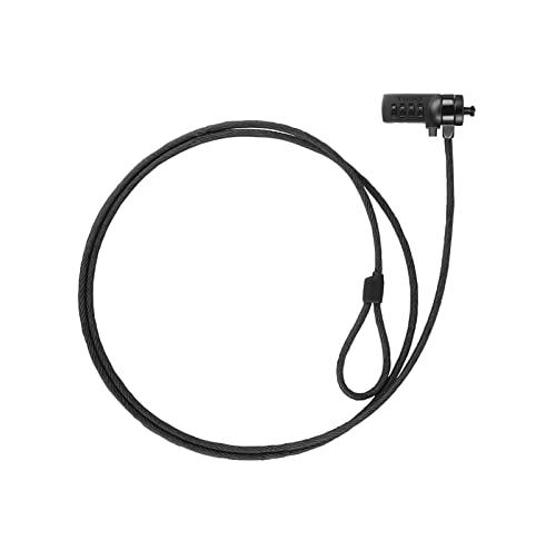 NANOCABLE TOOQ TQCLKC0015-G - Cable de Seguridad con Combinación para Portátiles 1.5 metros, Color Gris Oscuro