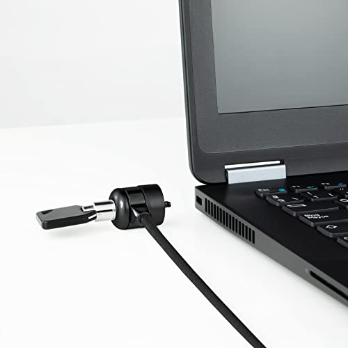 NANOCABLE TOOQ TQCLKC0025-G - Cable de Seguridad con Llave para Portátiles 1.5 metros, Color Gris Oscuro