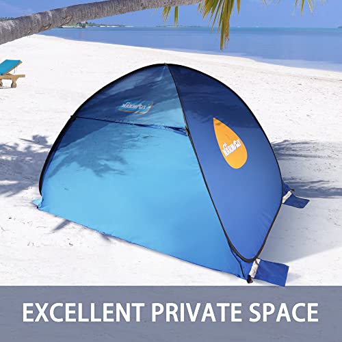 NARMAY® - Tienda de campaña Tienda de Playa emergente Refugio Solar portátil, Azul